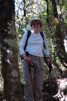 Avalanche Peak -- Nina ready to hike
