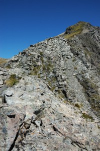 Avalanche Peak -- The trail to the summit gets treacherous