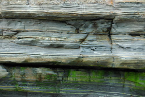 Cliff at the edge of Motukiekie Beach