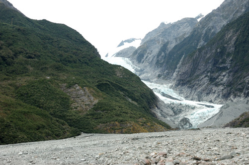 Leading edge of the Franz Josef glacier