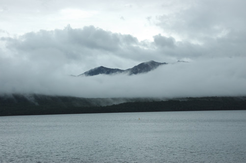 Although we had little rain, the mountains were in clouds
