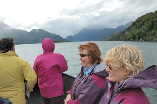 The boat on Lake Te Anu