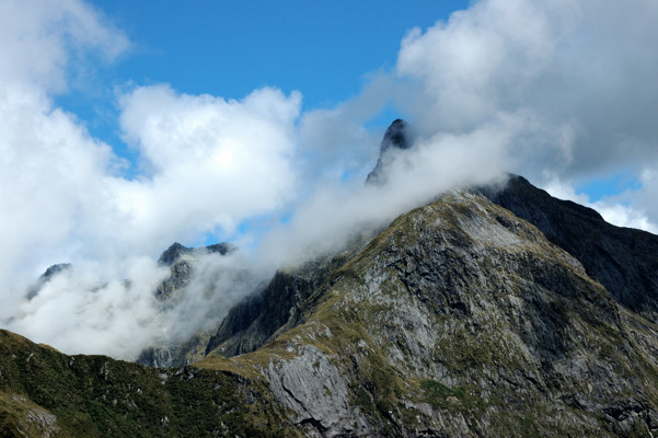Looking back to the lower saddle of Mackinnon Pass
