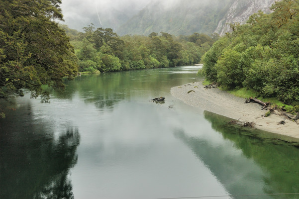 Arthur River, peaceful and getting larger