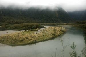 Wider river and sandbar