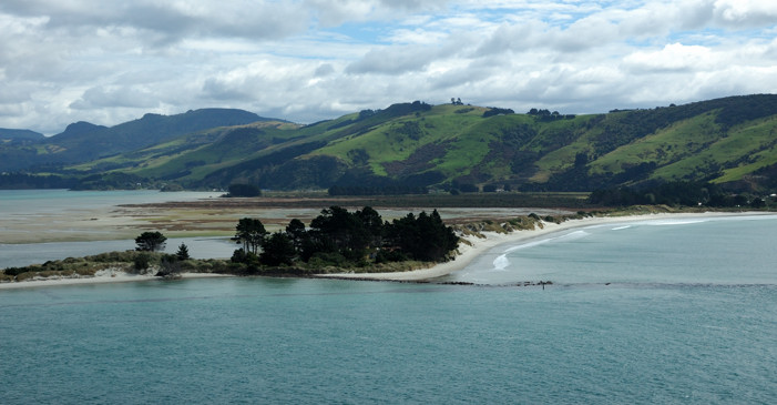 Otago Harbor breakwater near Aramoana