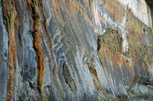 A section of the cliff