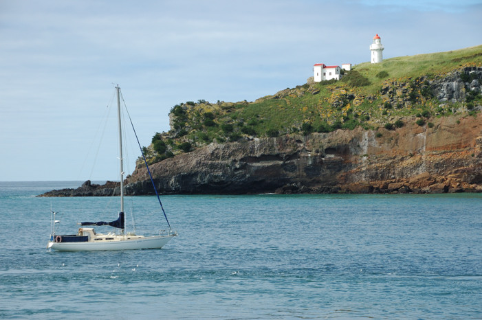 Albatross Reserve at the end of the Otago Peninsula from Aramoana