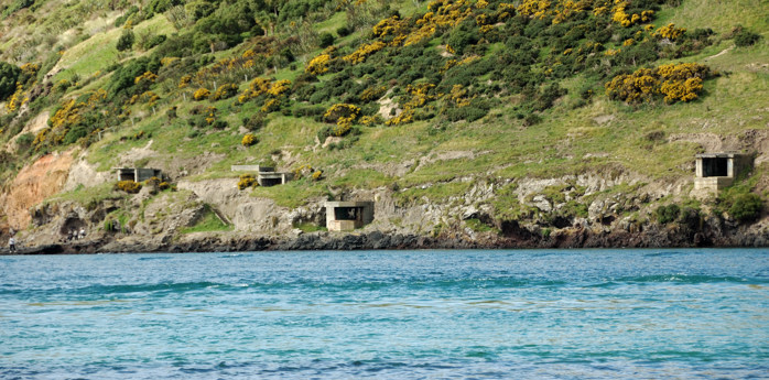 Old gun emplacements on the Otago Peninsula